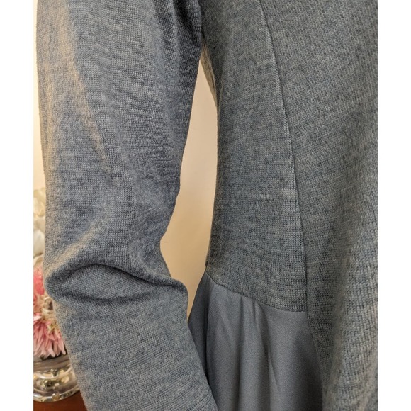 DG2 Diane Gilman Hi-Low Top w/Pleated Back Flowy Dramatic 3/4 Sleeve Size Small - Picture 8 of 12